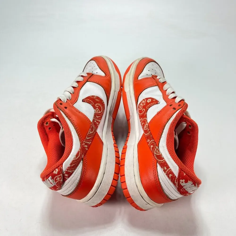 Nike Dunk Low Essential Paisley Pack Orange Sneakers DH4401-103 Womens Size 6.5